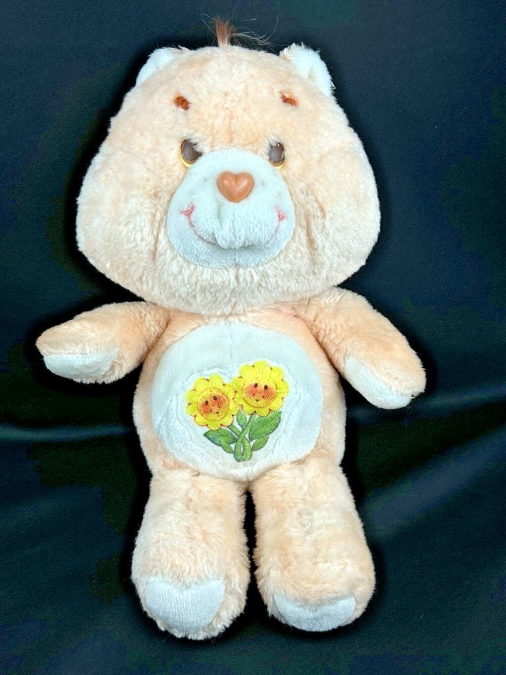 Vintage Kenner Care Bear Friendship Bear 13"  Plush Toy 1983